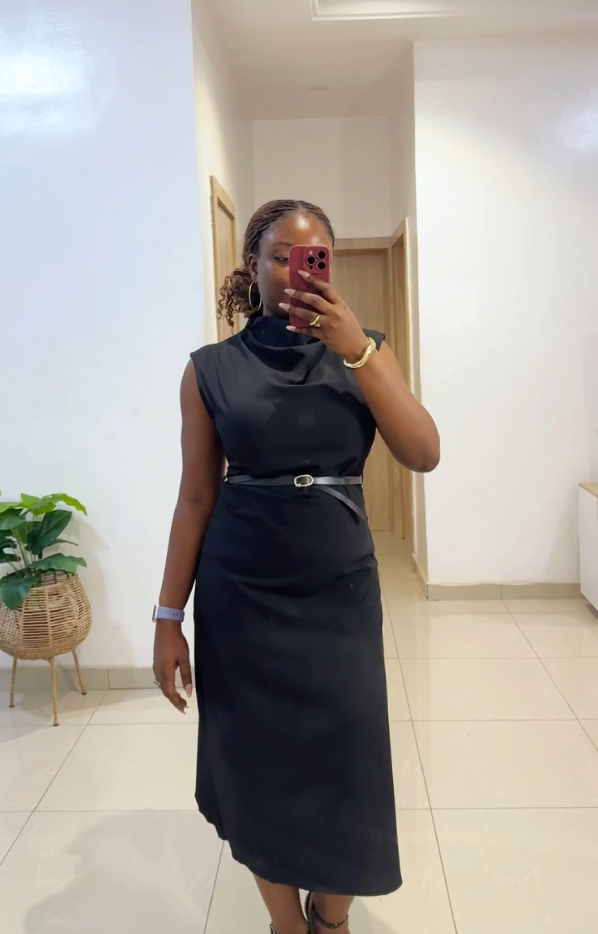 Cowl Neck Dress