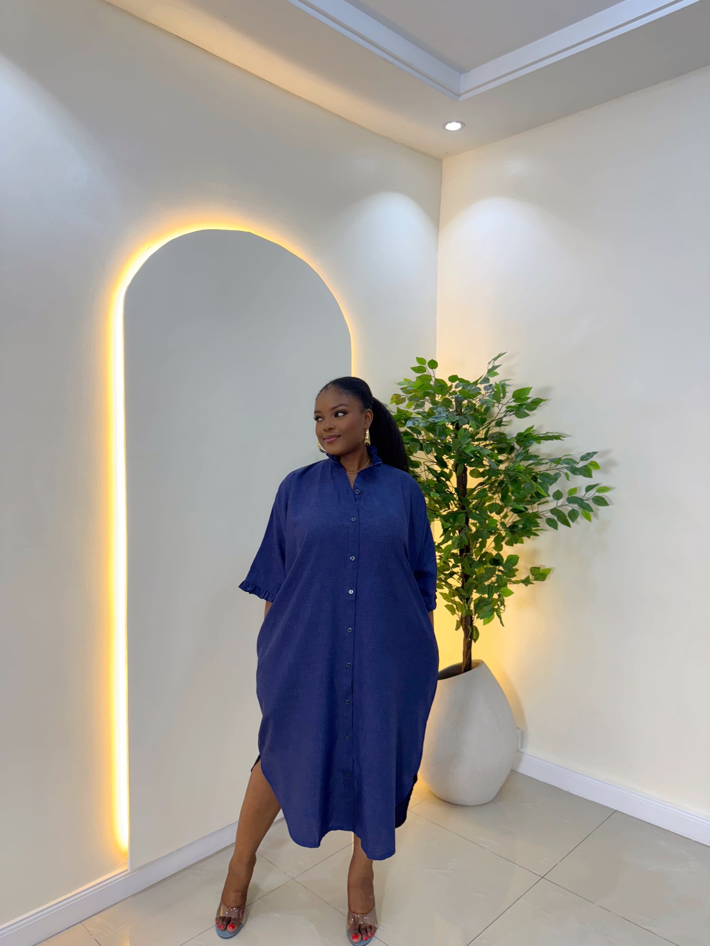 Kaftan Shirt Dress