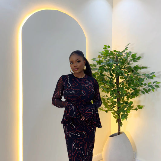 Selene Maxi Mesh Dress