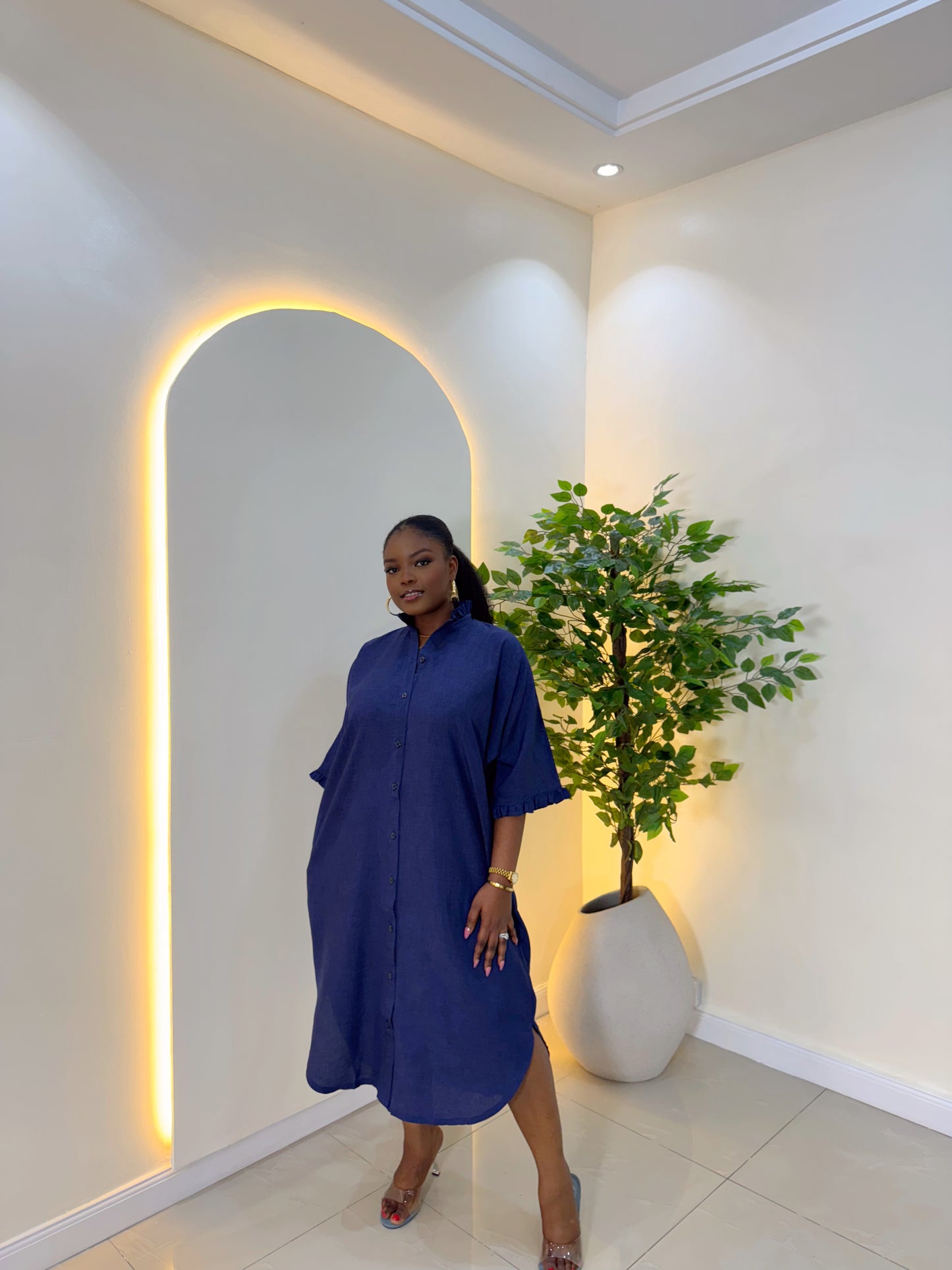 Kaftan Shirt Dress