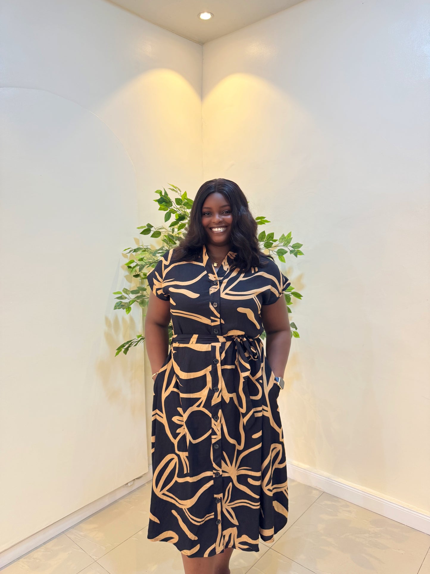 Amari Flared Shirt Dress