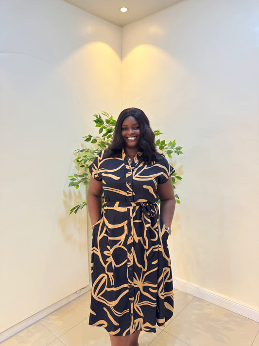 Amari Flared Shirt Dress